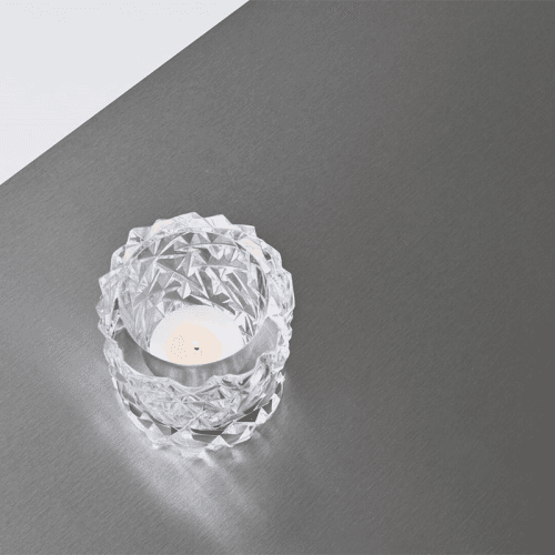 Image showing the Carat Tea Light Holder, Crystal product.