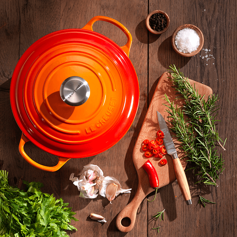 Signature Cast Iron Round Casserole