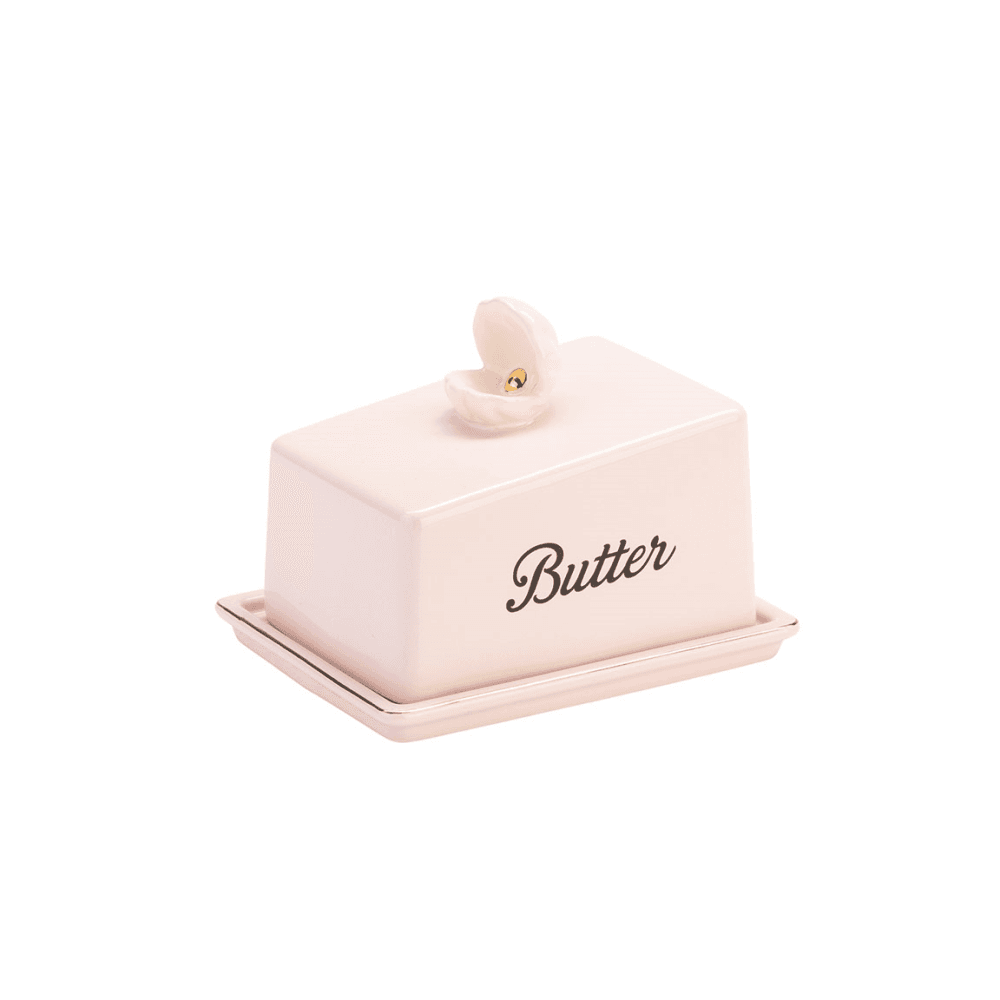 Shell Butter Dish, Pink