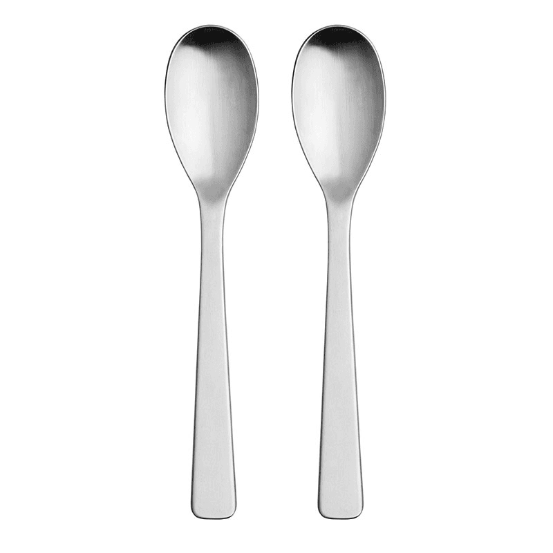 Baobab Set of 2 Satin Serving Spoons, Satin