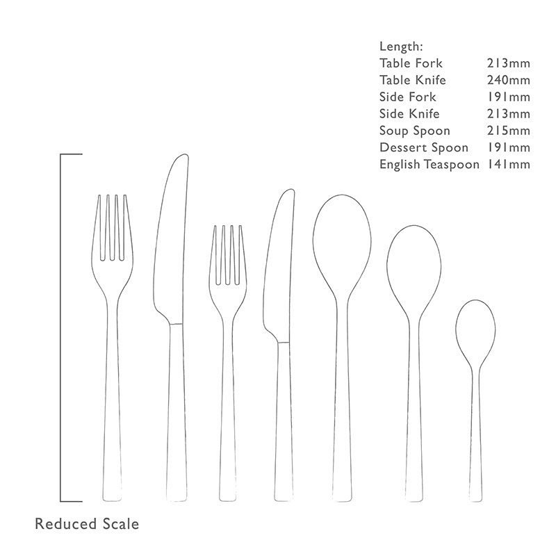 Blockley 42 Piece Cutlery Set, Stainless Steel
