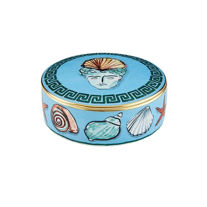 Il Viaggio Di Nettuno Round Box, Sea Blue
