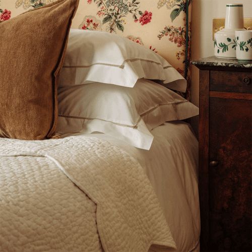Image showing the Georgiana Ladderstitch Duvet Cover product.