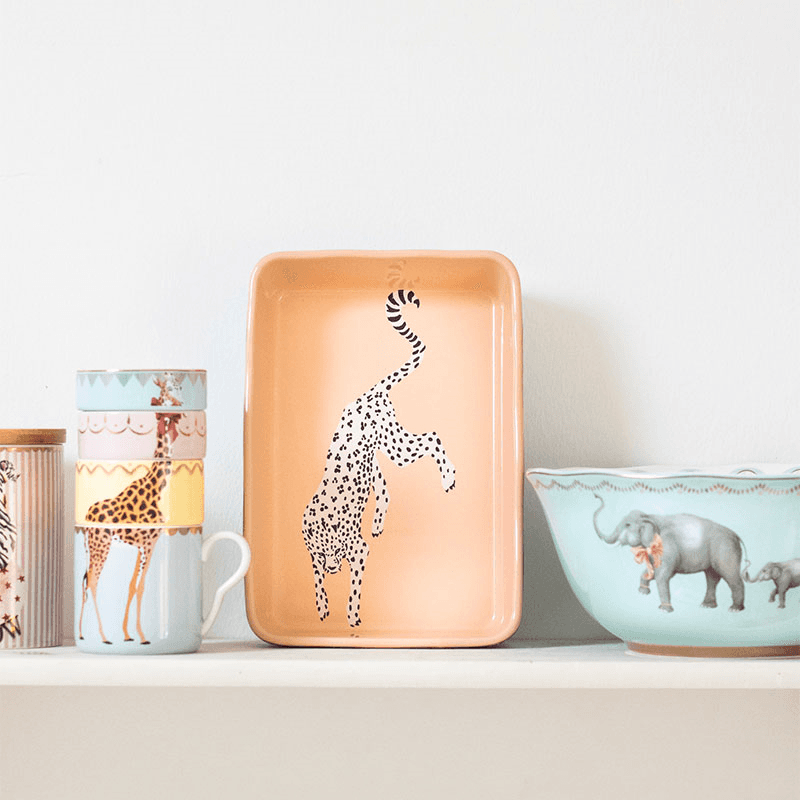 Cheetah Rectangular Roaster