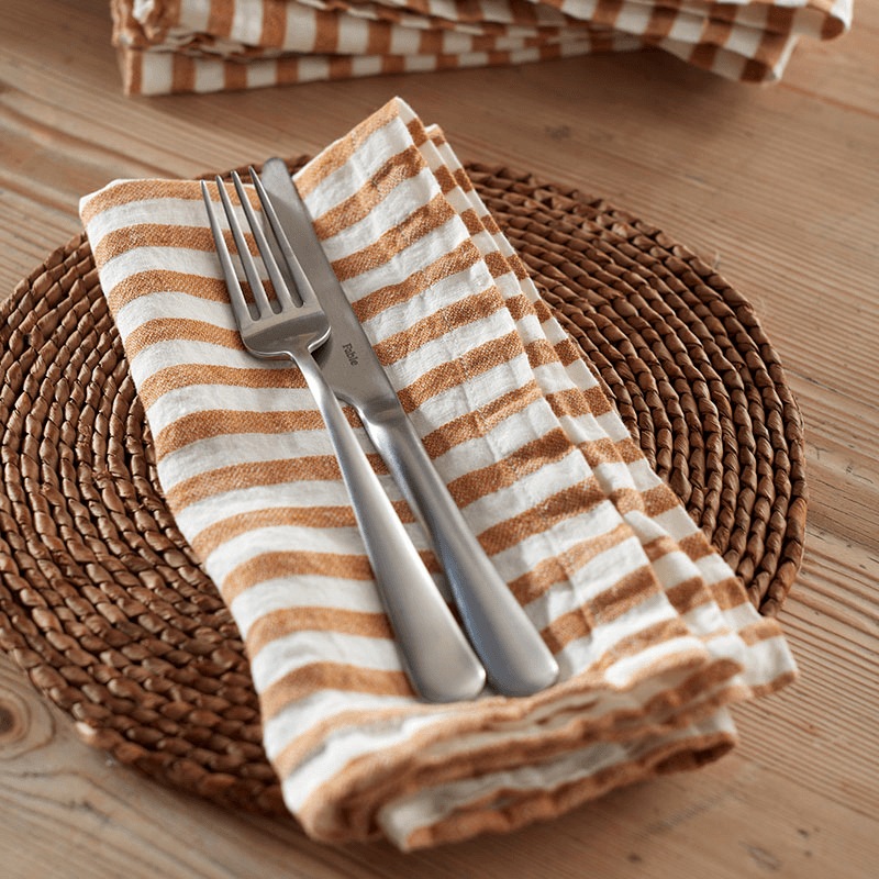 Cora Mid Stripe Set of 4 Napkins
