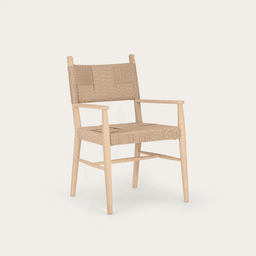 Tilbury Rattan Carver Chair, Natural Oak