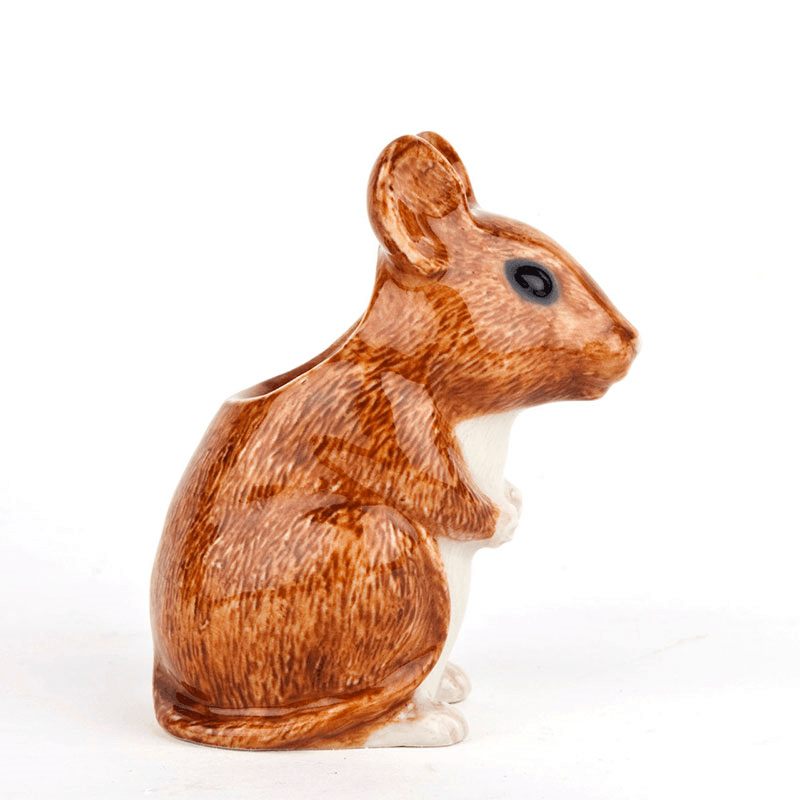 Wood Mouse Bud Vase, Brown