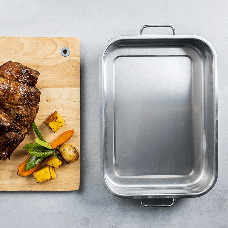 Deep roasting pan, Stainless Steel