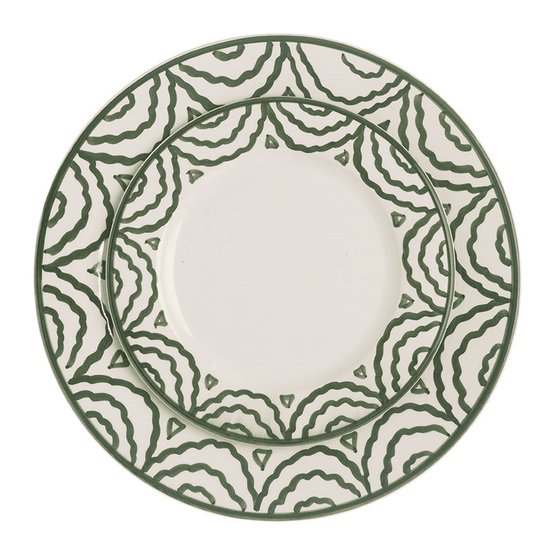 Tabla Set of 2 Dinner Plates