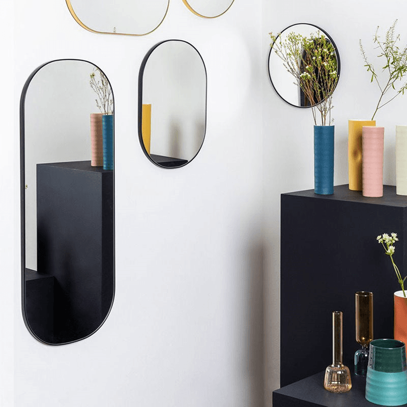Fine Edge Oval Mirror