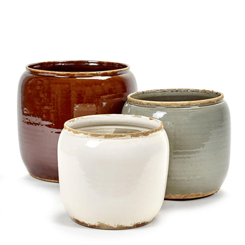 Glazed Costa Pot