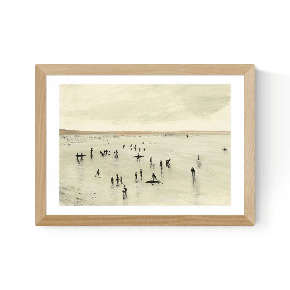 Dan Hobday Croyde Print, Oak