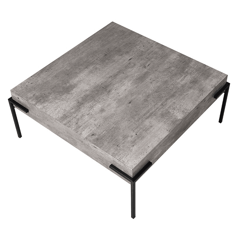 Coffee table, Stone/Black