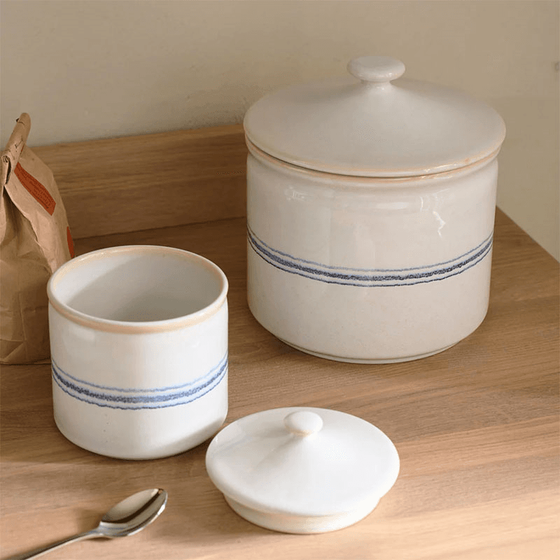 Melbury Large Storage Jar, Blue