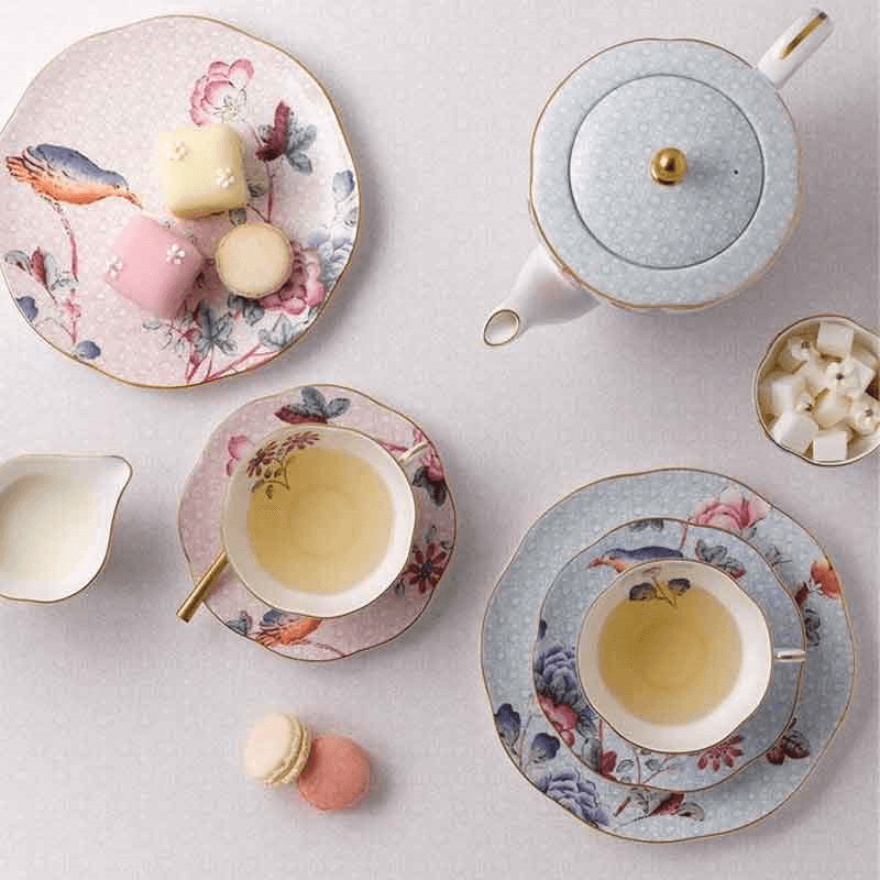 Harlequin Collection - Cuckoo Tea Story Set of 4 Tea Plates