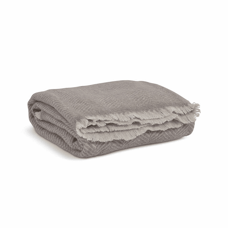 Leigh Herringbone Throw, Natural