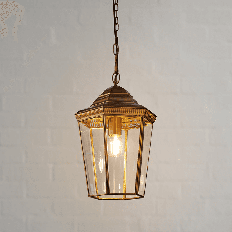 Markham Lantern, Antique Brass