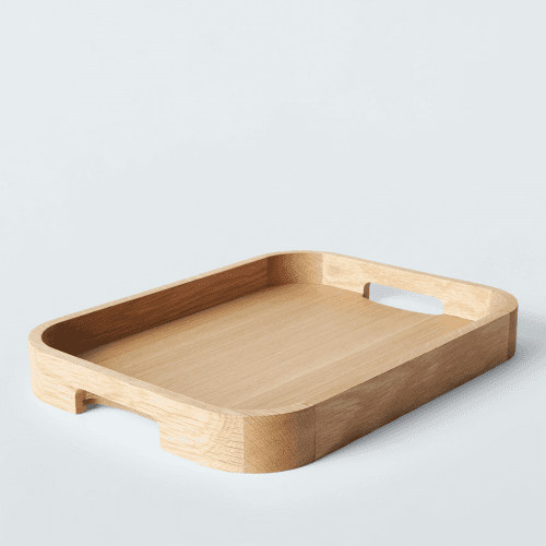 Image showing the Contemporary Wood Tray, Natural product.