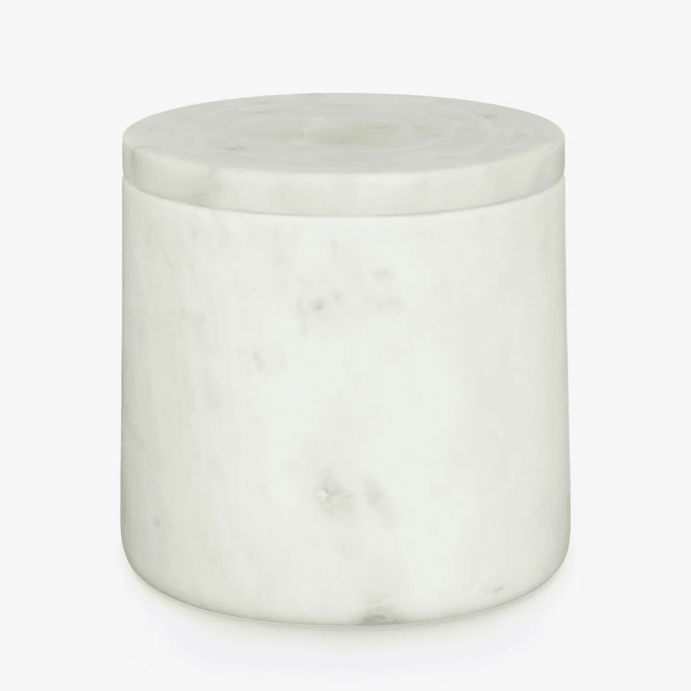 Marble Container, White