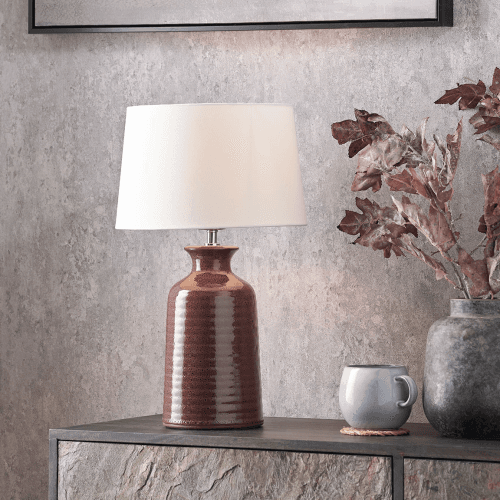 Image showing the Helka Reactive Glaze Table Lamp product.