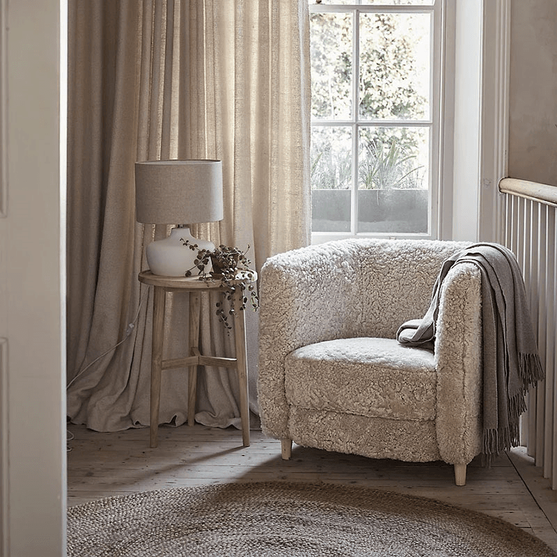 Sheepskin Cosy Chair, Pearl