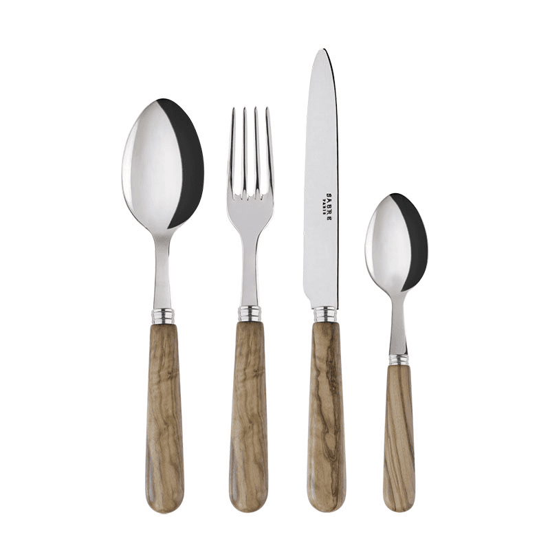 Lavandou 4 Piece Cutlery Set, Olive Wood