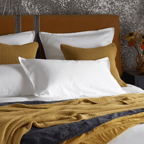 Image showing the Super Soft 100% Cotton Oxford Pillowcase, White product.
