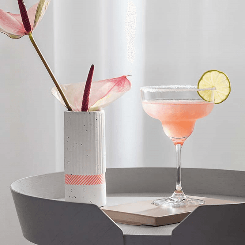 Purismo Set of 2 Martini Glasses, Clear