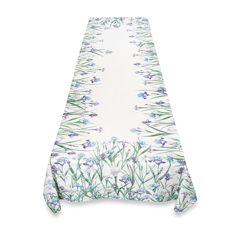 Iris Linen Tablecloth, Purple