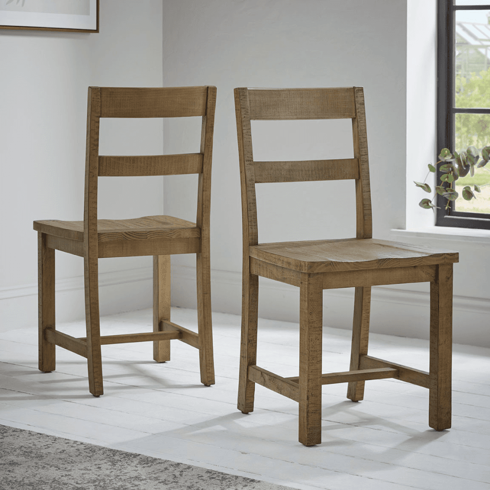 Lima Set of 2 Dining Chairs, Natural