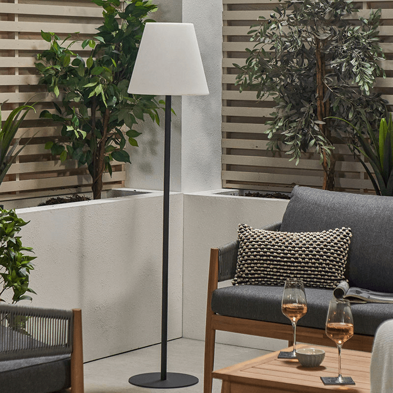 Outdoor Floor Lamp, Grey