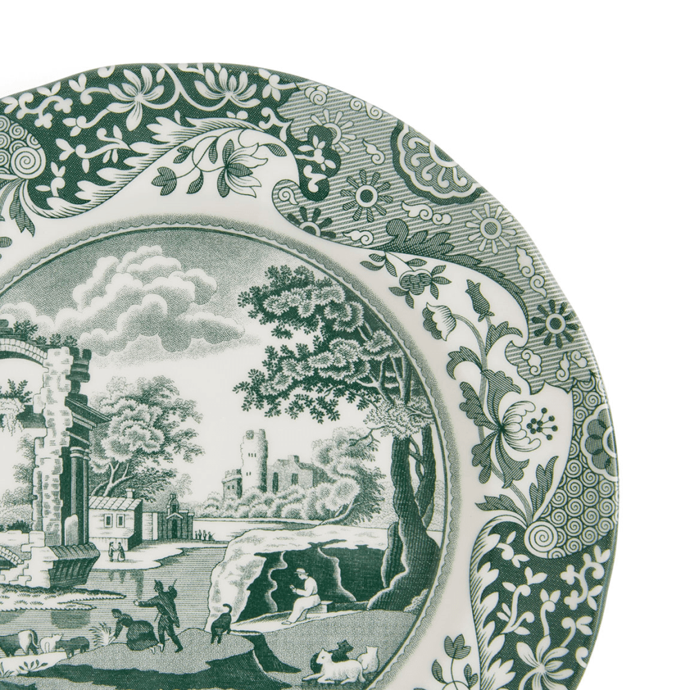 Heritage Italian Set of 4 Side Plates, Green