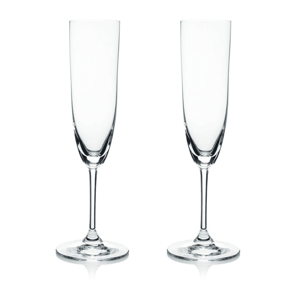 Vinum Pair of Champagne Flutes, Clear