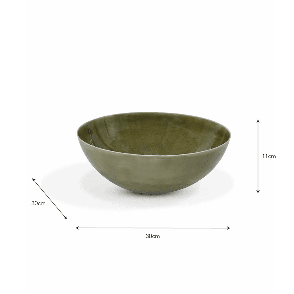 Alvescot Serving Bowl, Moss Green