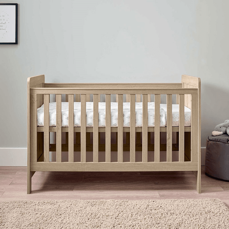 Atlas 2 Piece Nursery Furniture Set (excl. Mattress), Light Oak