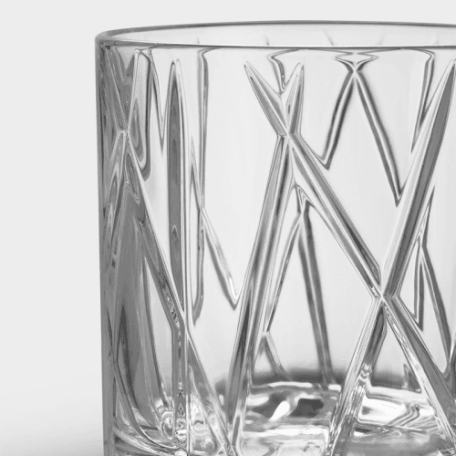 Image showing the City Set of 2 Double Old Fashioned Glasses, Crystal product.