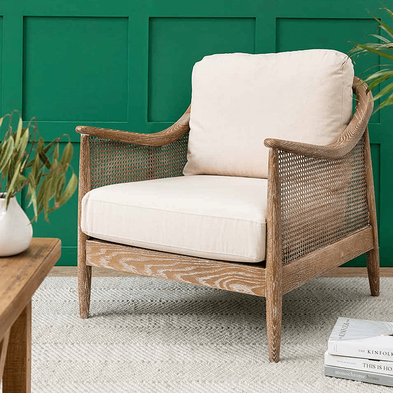 Templecombe Rattan Armchair, Oatmeal