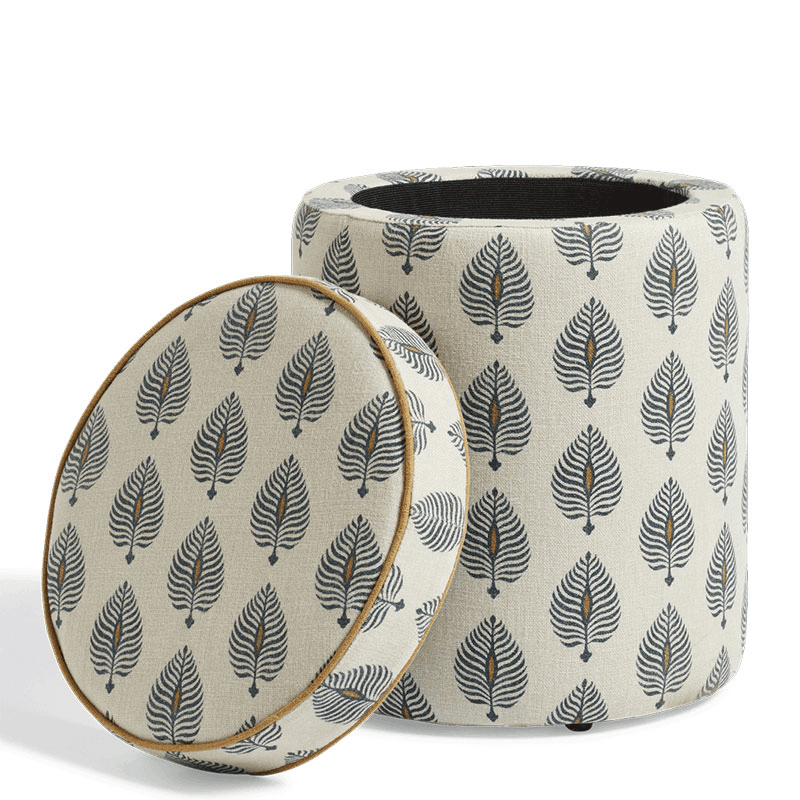 Samena Round Ottoman, Ocellus Natural