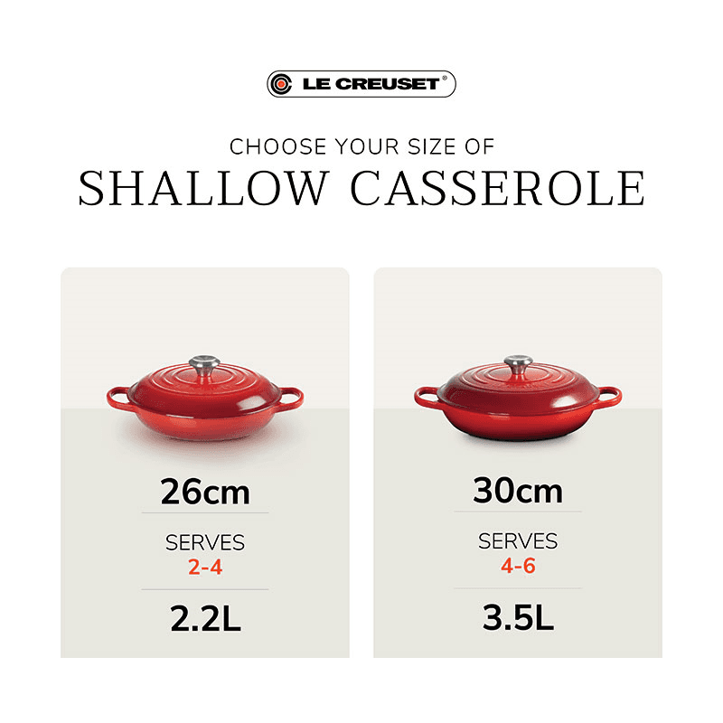 Signature Cast Iron Shallow Casserole