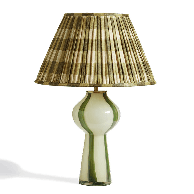 Eleanor Glass Table Lamp, Green
