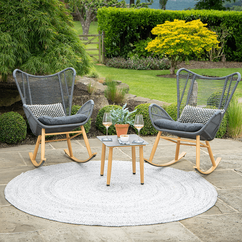 Tweed Indoor Outdoor Rug, Warm Grey