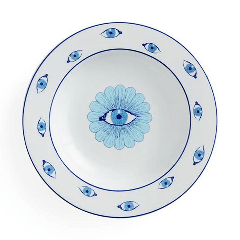 Druggist Soup Bowl, Blue