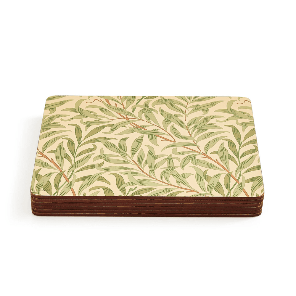 Willow Boughs Set of 6 Placemats, Green