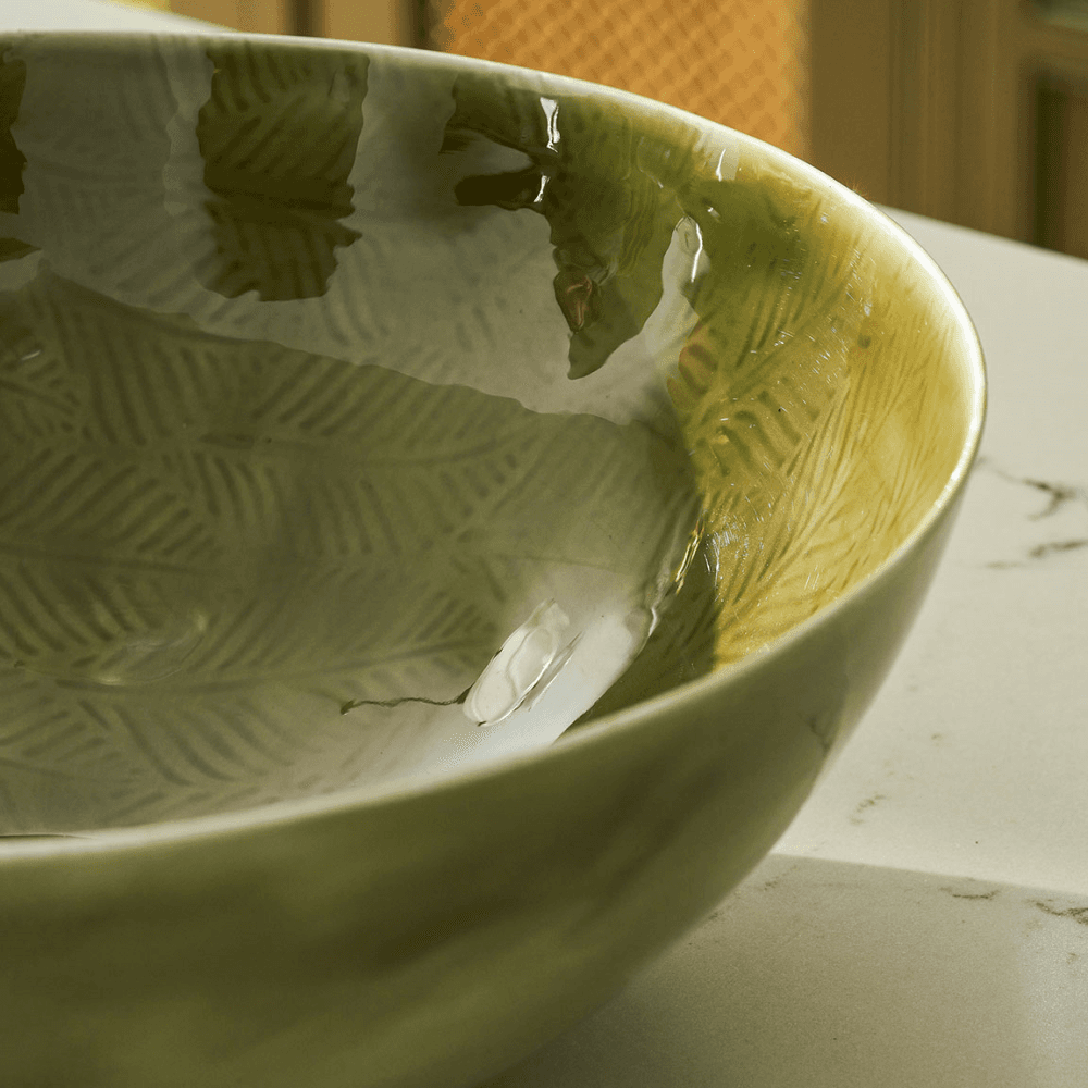 Alvescot Serving Bowl, Moss Green