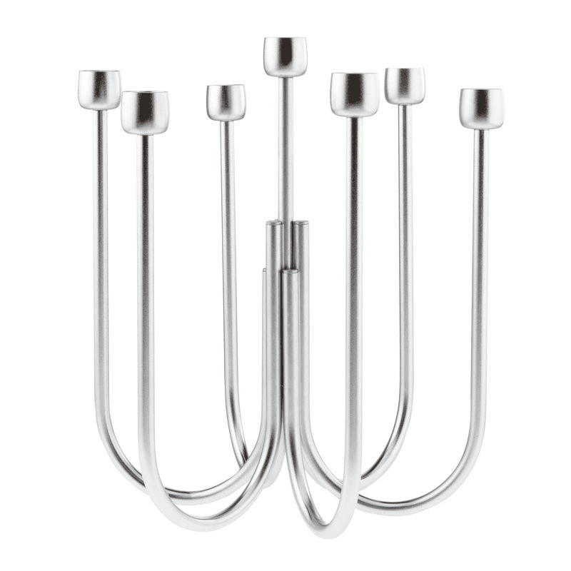 Kyma Candelabra, Stainless Steel