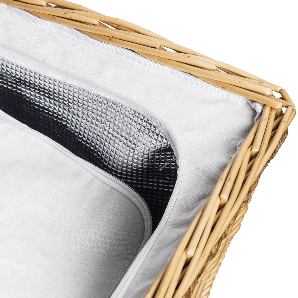 Lea Insulated Picnic Hamper, Natural
