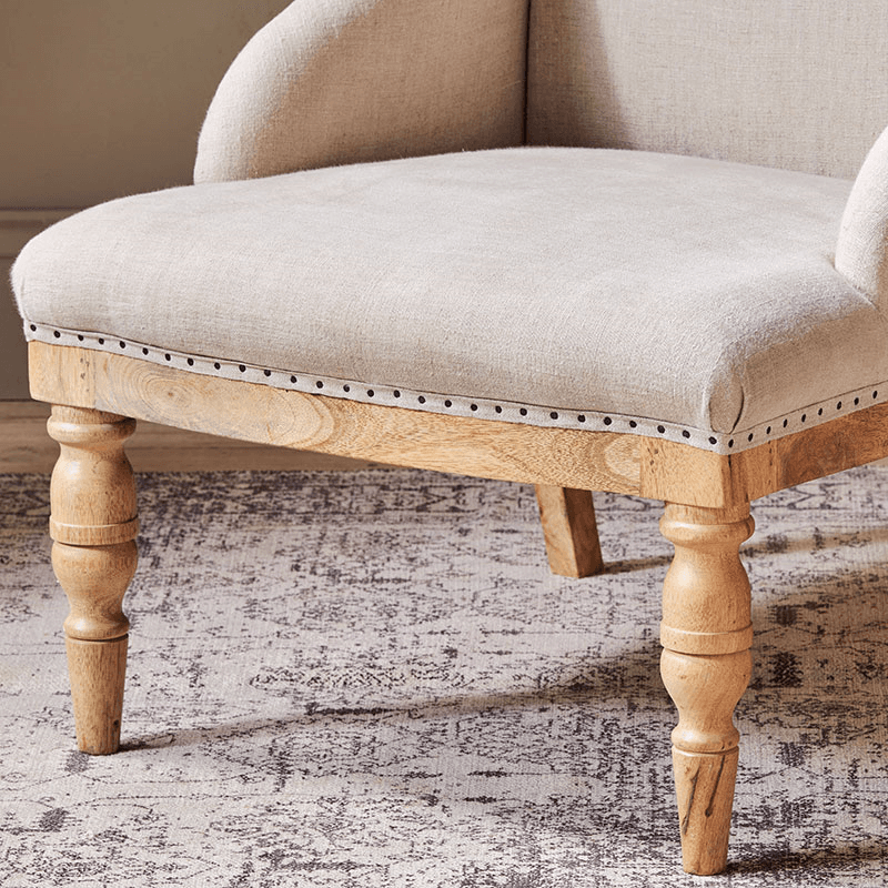Elbu Deconstructed Linen Armchair