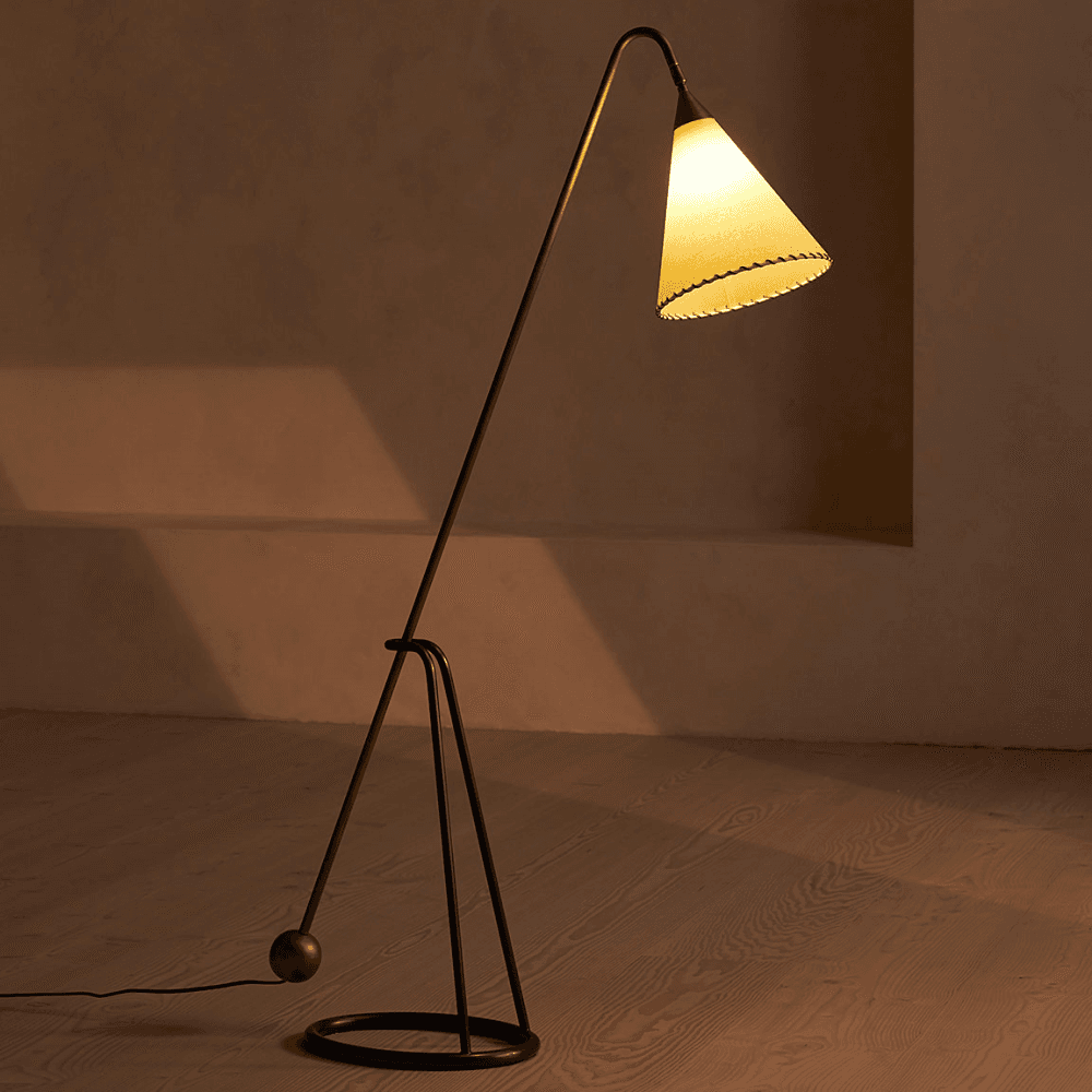 Beatrice Floor Lamp, Antique Brass