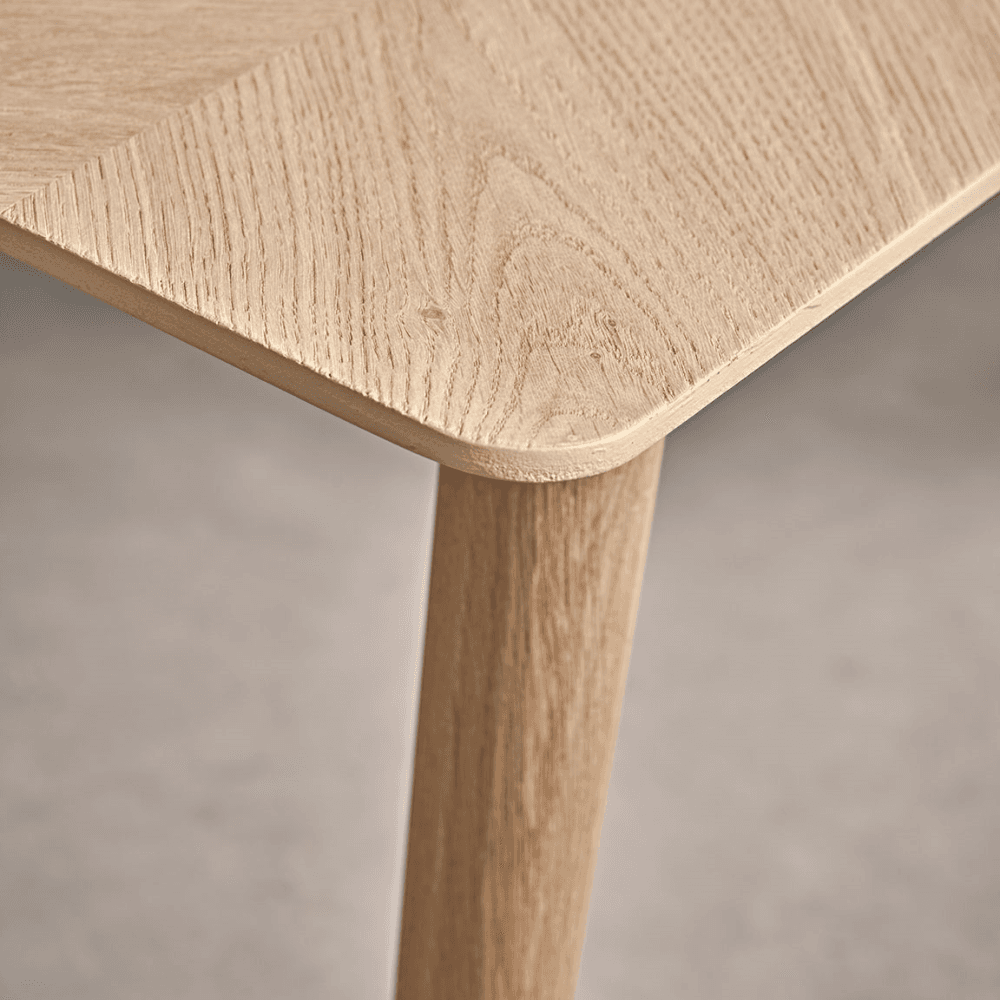 Chevron Oak Bench, Natural